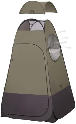 Pop Up Shower Tent with Floor Changing (Green)